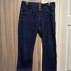 Hydraulic Blue Ankle Cropped Jeans Classic Design